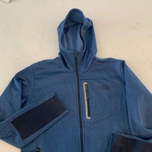 North Face Zip Up Blue